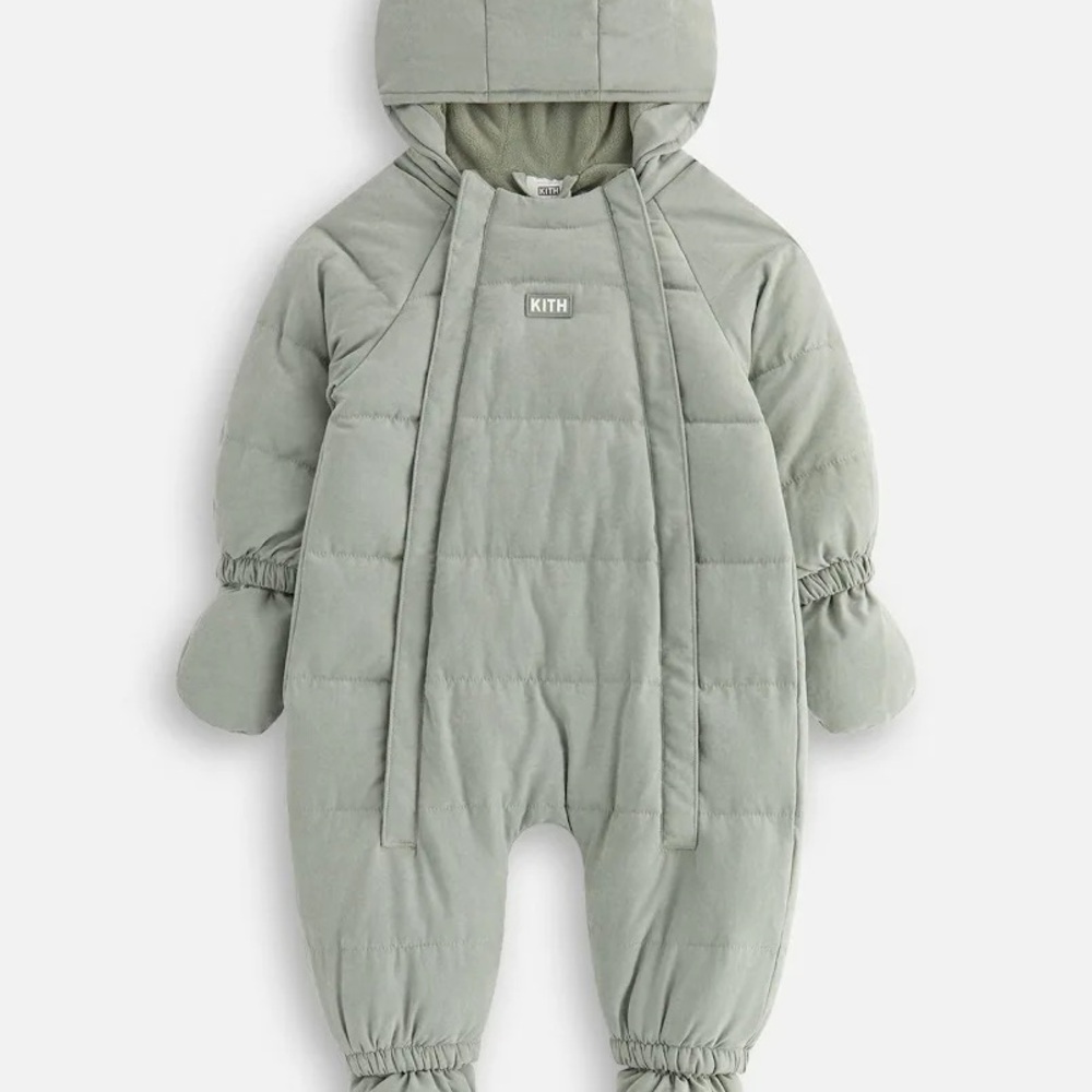 KITH SOFT QUILTED COVERALL IN CAVAN - 9-12M